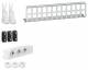 Hager UM00M4 Multimedia Kit mit 3xSteckdose,Patch-Panel RJ45