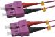 RED 2716-10-0008 Fiber optic duplex patch cable SC/SC 3.0m OM4 purple