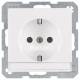Berker 41496089 Steckdose SCHUKO mit Beschriftungsfeld Q.1 polarweiss samt
