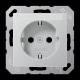 Jung A1520BFKINAAL SCHUKO socket with label field 6x46mm