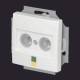Busch Jaeger 2CKA002495A0096 2095 UC-914 UP equipotential bonding plug alpin white Busch-balance SI