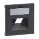 Legrand 765358 SEANO cover 1x RJ45 for data outlets third-party manufacturers black painted