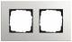 Gira 0212220 frame 2f light gray, Esprit Linoleum Multiplex