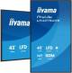 Iiyama LH4375UHS-B2AG ProLite , 4K, USB, RS232, Ethernet, WLAN, Android, Kit (RS232), schwarz