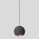BEGA Gantenbrink 51008.6K3 pendant light for indoor use, velour black/copper, 3000K