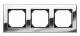 Merten 475339 M-PLAN- metal frame, chrome 3-fold