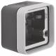 Berker 6118913505 Housing m.Rahmen 1X, u.Leitungseinführungen AP W.1 light gray