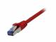 Synergy 21 S216465 Patch cable RJ45, CAT6A 500Mhz, 3m, red, S-STP (S / FTP), Synerg