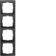 Berker 10149949 Rahmen 4fach S.1 anthrazit matt