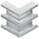 Niedax DKA 220-78T90 C GK outside corner 90° double-track symmetrical 220x90mm De-Opening