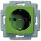 Busch Jaeger 2CKA002011A6262 BJ 20 EUCQ-13-212-101 SCHUKO socket insert gn RAL6032