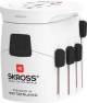 SKROSS 61260 World Adapter PRO - World - suitable for all grounded and ungrounded devices (2 and 3-pole)