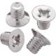 InLine® Schraubenset, f. 6,3 cm ( 2,5 Zoll ) HDD/SSD, 3mm, flacher Senkkopf, silber 1000er Pack