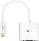 Goobay USB-C-auf-VGA-Adapter, 0,2 m, weiß - 1080p @ 60 Hz (Full HD), USB 3.1