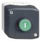 Schneider Electric XALD102 station XAL-D102, 1 green pushbutton 'I' 1 NO