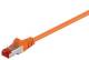 Goobay 95582 CAT 6 Patchkabel, S/FTP (PiMF), orange, Kupferleiter (CU), halogenfreier Kabelmantel (LSZH)