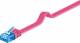 Goobay 96298 CAT 6a Flach-Patchkabel, U/UTP, Magenta - Kupfermaterial