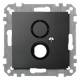 Merten 468514 central plate for BNC/TNC socket anthracite system M