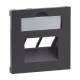 Legrand 765359 SEANO cover 2x RJ45 for data outlets third-party manufacturers black lacquered