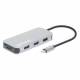 Manhattan 130615 USB-C 8-in-1 Dockingstation HDMI RJ45 3xUSB-A
