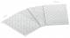 Niedax RBADVSRS 200 lid for arch 45°, width 205 mm t=4.5 mm band galvanized