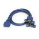 STARTECH.COM 2 Port Panel Mount USB 3.0 Cable - USB A to Motherboard Header Cable F/F