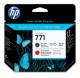 HP CE017A 711 Mattschwarz+Chromrot Druckkopf