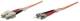 Intellinet 510356 Glasfaser LWL-Anschlusskabel, Duplex, Multimode ST/SC, 62,5/125 µm, OM1, 5 m, orange