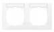 Merten MEG4021-3625 M-Pure frame 2f with label holder scale aktws.M-Pure