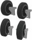 RUNPOTEC 20711 RUNPOLIFTER 4500 Transporträder 4 Stk.125mm