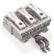 WAGO 294-4313 power connection terminal with angled. PE latching contact without latching feet