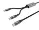 Equip 128895 Kabel USB-C 4.0->C Y-Kabel PD 140W St/St 1,50 m schwarz