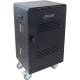 InLine® Mobiler Ladeschrank, 32x USB-C, 2000W, PD3, QC5, abschließbar, schwarz