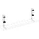 InLine® Kabelführungs-Gitter 60cm für Tischmontage mit Schraubklemmen, weiß