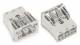 WAGO 770-723 socket 3-pin, white 2x0,5-4qmm Snap-in execution