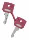 Schneider Electric ZBGF034 spare set of keys, FIAT red