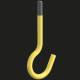 Kaiser 1226-30 concrete light fixture hook with thread M5, shaft length 30 mm, fully insulated