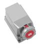 Abl Sursum D53S37 CEE Wandsteckdose IP67 63A 5p 400V 6h rot