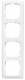 Busch Jaeger 2CKA001725A1497 BJ 2514-214K-102 Frame 4f linear Reflex SI alpine white
