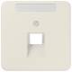 Jung 569-1NAUA Cover for an IAE / UAE socket, 569-1 NAUA white with signature panel