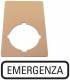 Moeller 216474 EATON M22-XZK-I99 NOT-AUS Schild mit Beschriftung 