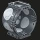 Kaiser 1055-25 UP Gerätedose UP1 ECON® luftdicht 4x3 Schraubdome