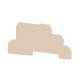 Hager KR03AP Endplatte für KR040LM Farbe: beige