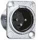 GIRA 003700 XLR Flanschstecker 3-pol D-Serie