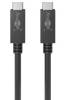 Goobay 49254 USB-C™PD charging and synchronization cable 100W - for devices with USB-C™ (Gen.3.2) port, black