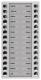TCS PET28-EN/04 audio outdoor station extension 28 buttons 2-row AP silver
