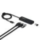 Startech.com H5C4A-USB-HUB-2 4-Port USB-C Hub USB 3.0 5Gbps busbetrieben Mini USB-Verteiler mit 61 cm Kabel USB-C zu 4x USB-A Splitter