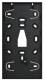 Busch Jaeger 2CKA006330A0088 BJ SAB/A.0.11-885 AP-Rahmen groß schwarz matt