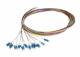 Fiber optic pigtail LC 9/125u, 2m. OS2, 12-pack, colored, G.657.A2, Synergy 21
