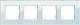 GIRA 021418 Rahmen 4f Glas mint Esprit